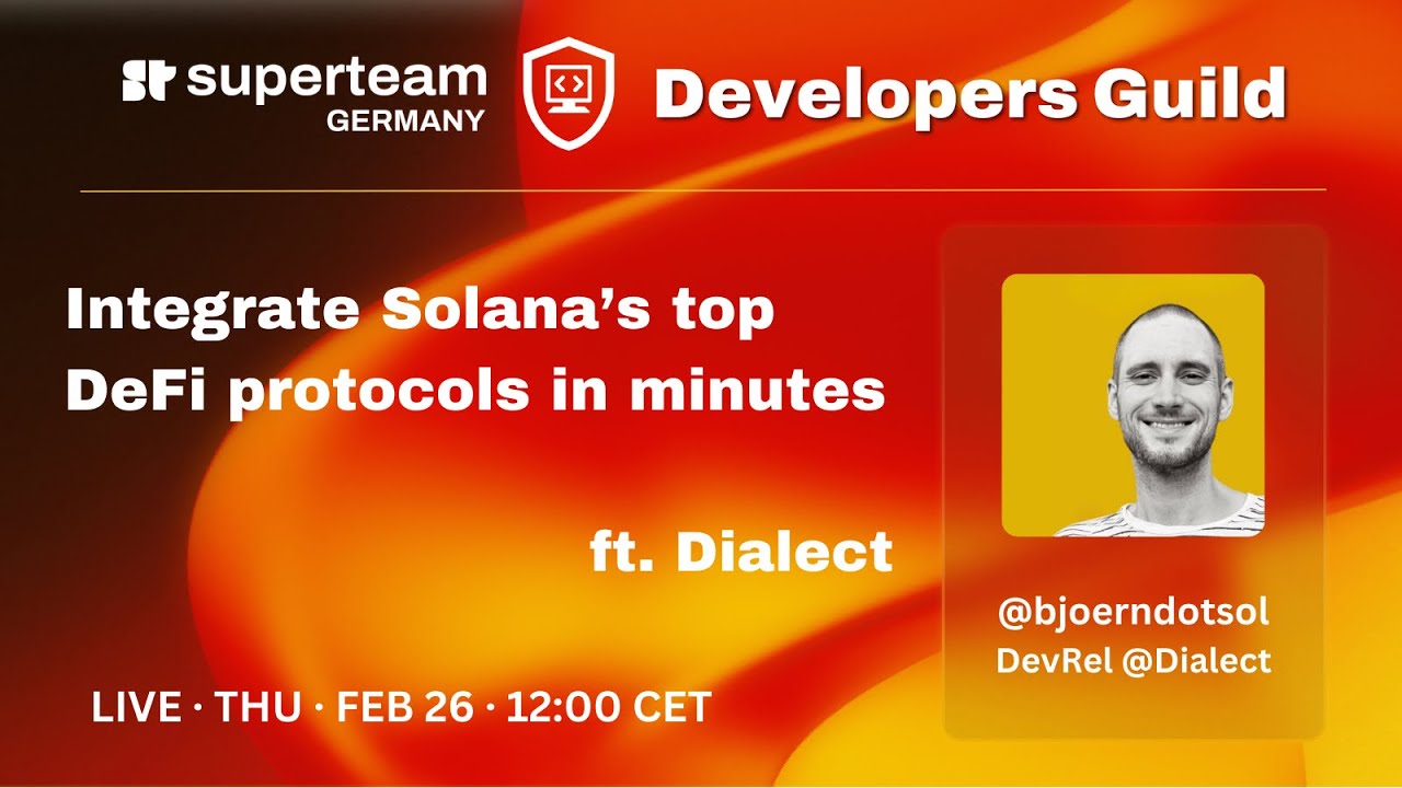 Integrate Solana’s top DeFi protocols in minutes — ft. Dialect