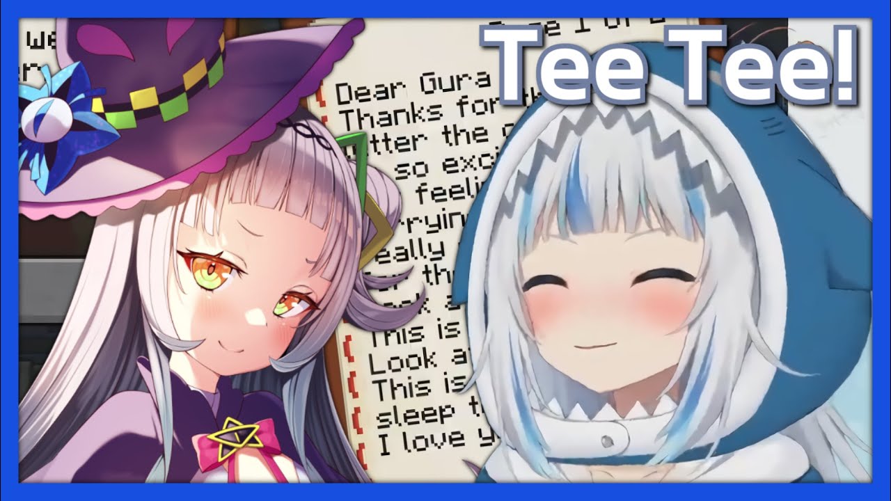 Gura visits Shion's house and Reads HER Letter!!【Hololive EN】
