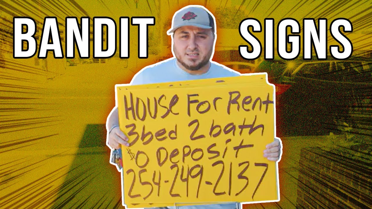 We Did Something Illegal!! | Bandit Signs