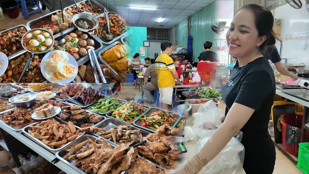Đây 2 quán cơm nhiều món của 2 chị đẹp ở Cần Thơ và Long Xuyên 