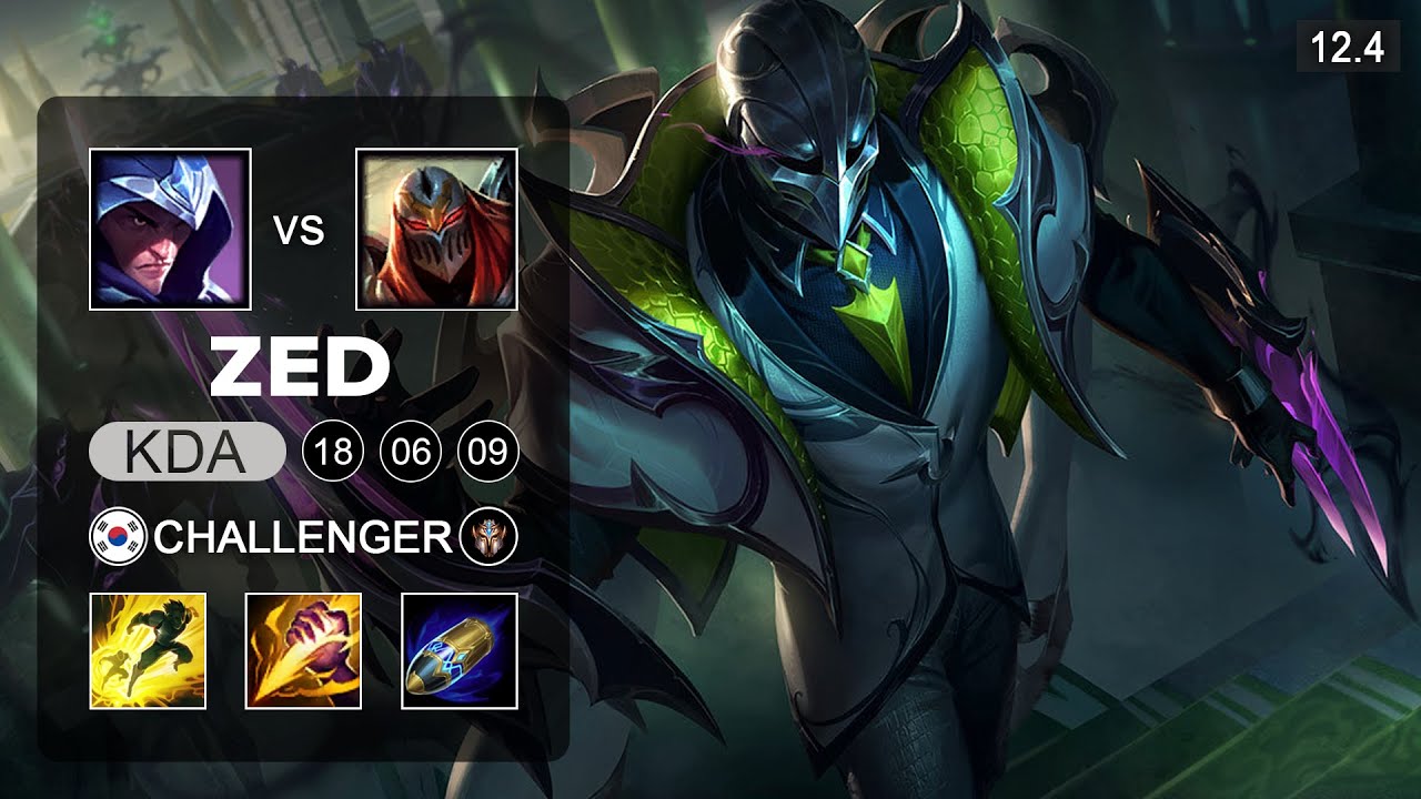 DK Canyon Zed Jungle vs Talon - KR Challenger - Season 12 Patch 12.4