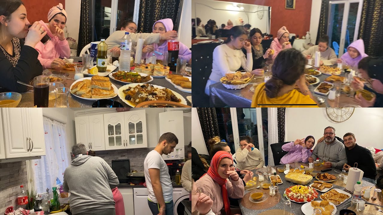 شكون جا يفطر عندي🤔يوم زعماء دخلوا مطبخ كل واحد حضر وصفة😁روتين قبل و بعد الافطار مع سهرة رمضانية