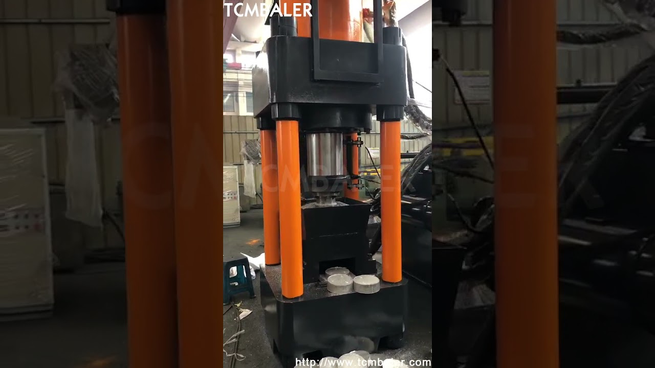 metallic sawdust press briquetting machine high density