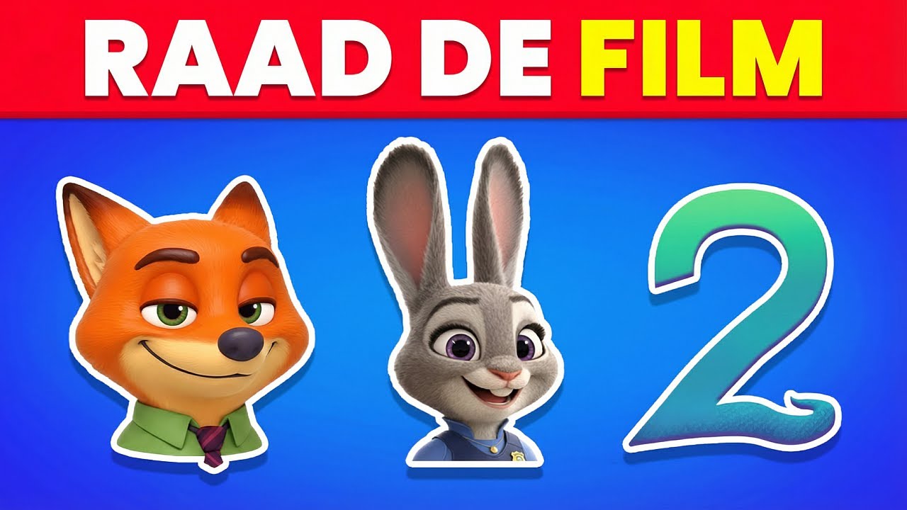 Raad de FILM aan de hand van emoji’s 🎬🍿 Beste Filmquiz 2025 | Zootopia 2, KPop Demon Hunters, Stitch