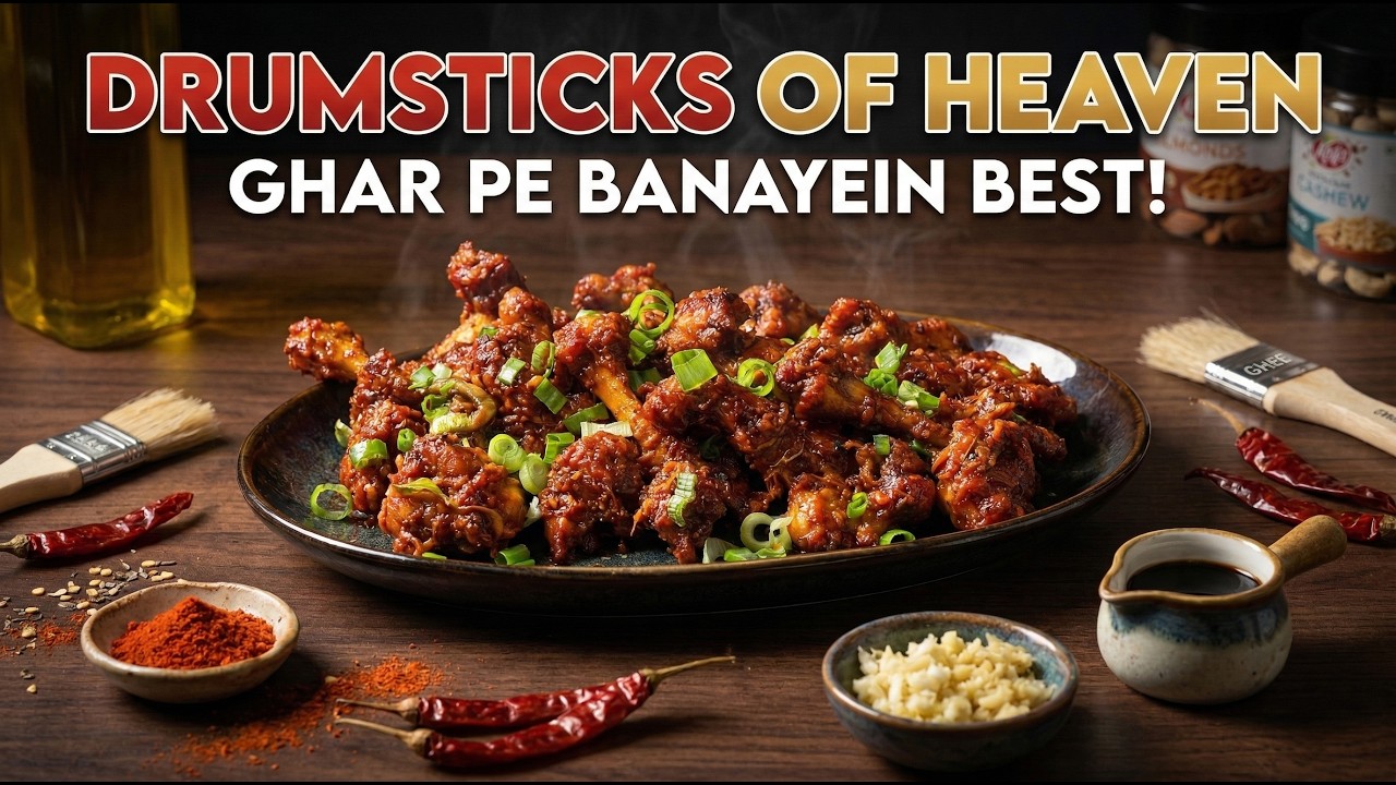 Crispy Chicken Drumsticks of Heaven Ghar Pe Banayein | Chicken Lollipop | Easy Spicy Chicken Recipe