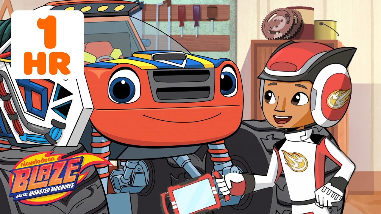 Blaze and AJ's Amazing Race Through Time! | 1 Hour | Blaze and the Monster Machines