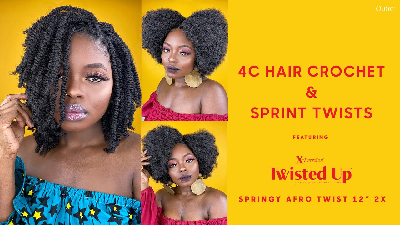 Your New Favorite Protective Styles for Winter | 4C Crochet & Twists | Twisted Up Springy Afro Twist