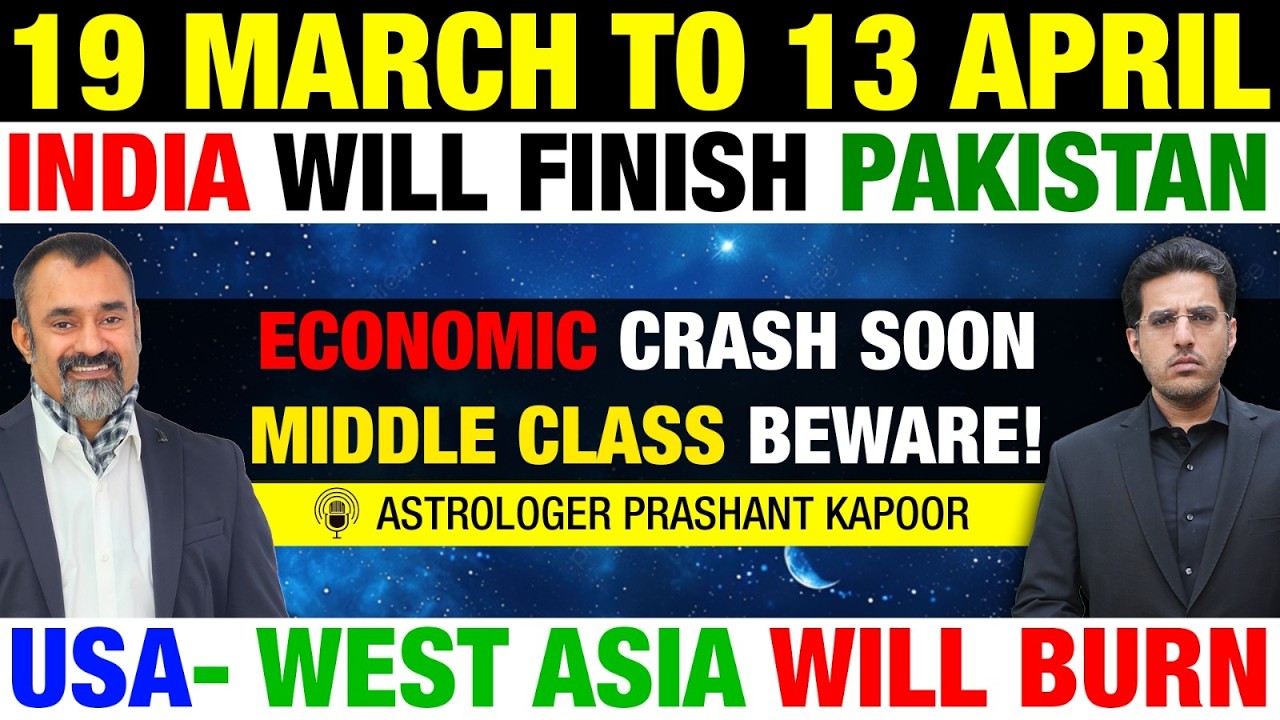 India–Pakistan War SOON, Economic Crash Warning, USA–West Asia  -Prashant Kapoor #astrology 