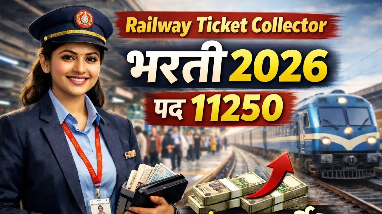 Railway Ticket Collector Bharti 2026 | 11250 Posts 😱 | 10th/12th Pass | Full Details