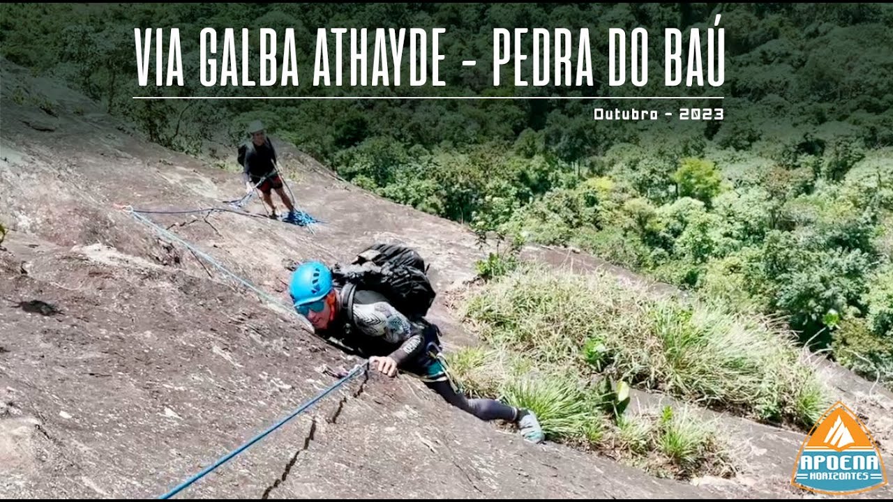 Escalada da via Incrível Galba Athayde - Pedra do Baú