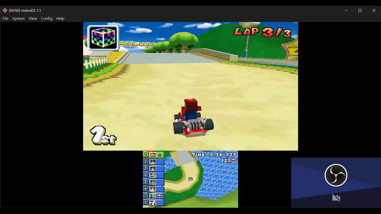 Playing Mario Kart DS CTGP