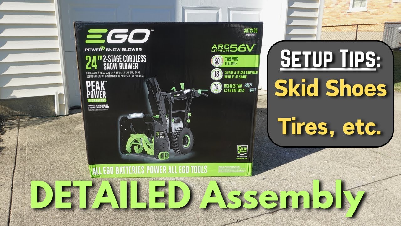 EGO 24-in 2-Stage Snow Blower - UNBOXING and DETAILED ASSEMBLY / Setup Tips