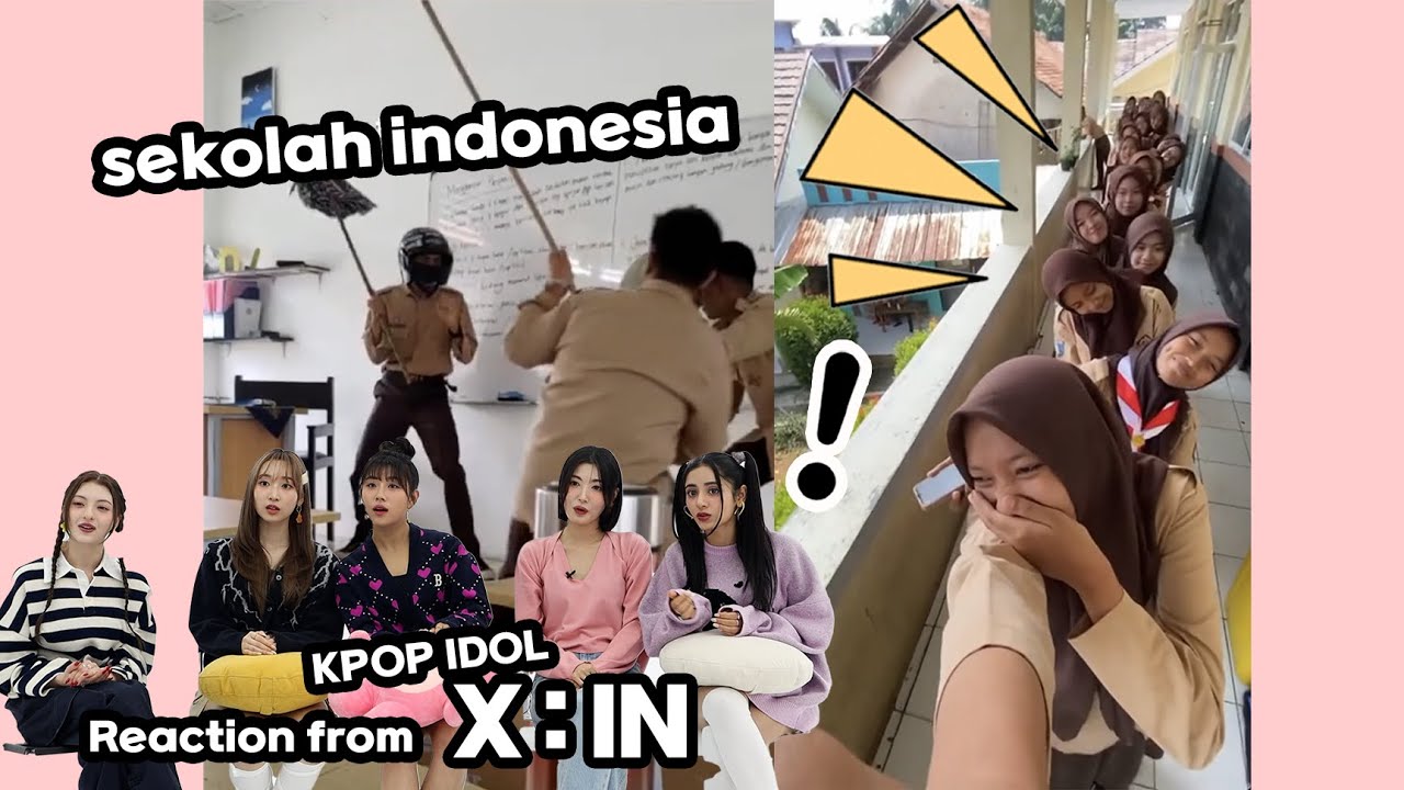 Reaksi Idol Korea Saat Pertama Kali Melihat Sekolah Indonesia | Korean Idol React Indonesian school