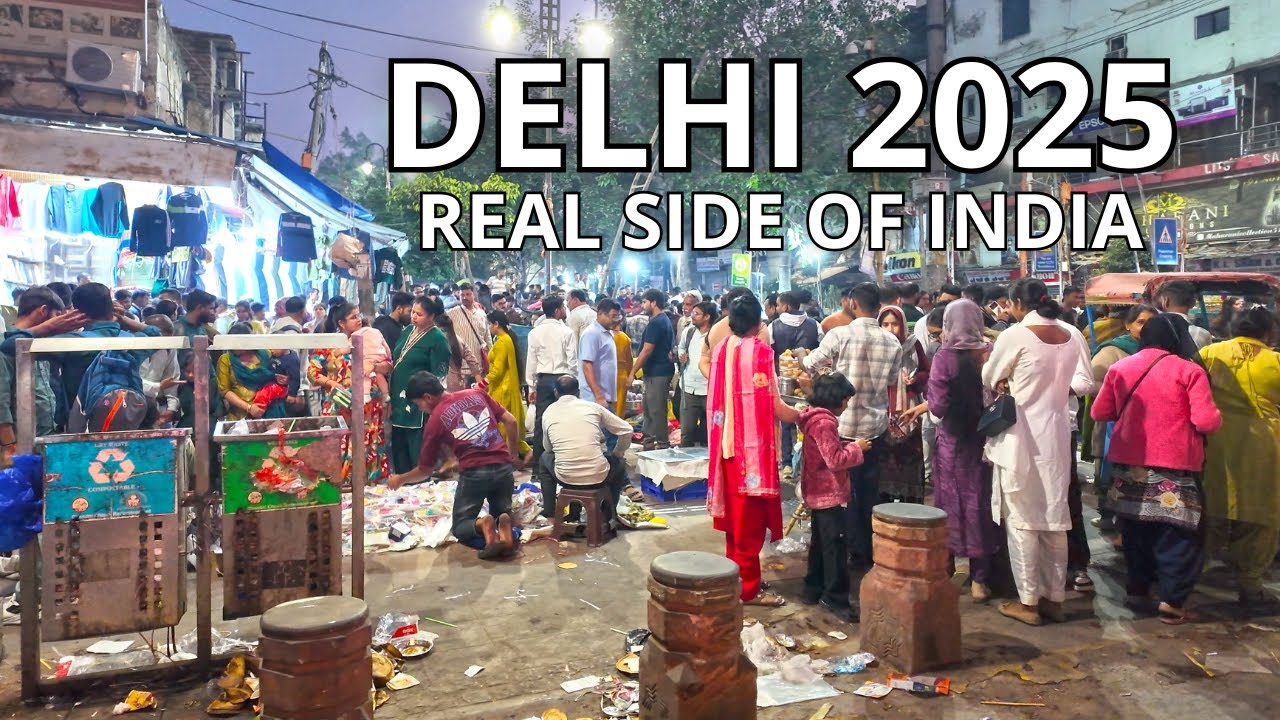 🇮🇳 Это ДЕЛИ 2025 — реальность столицы Индии (пешеходная экскурсия в формате 4K)