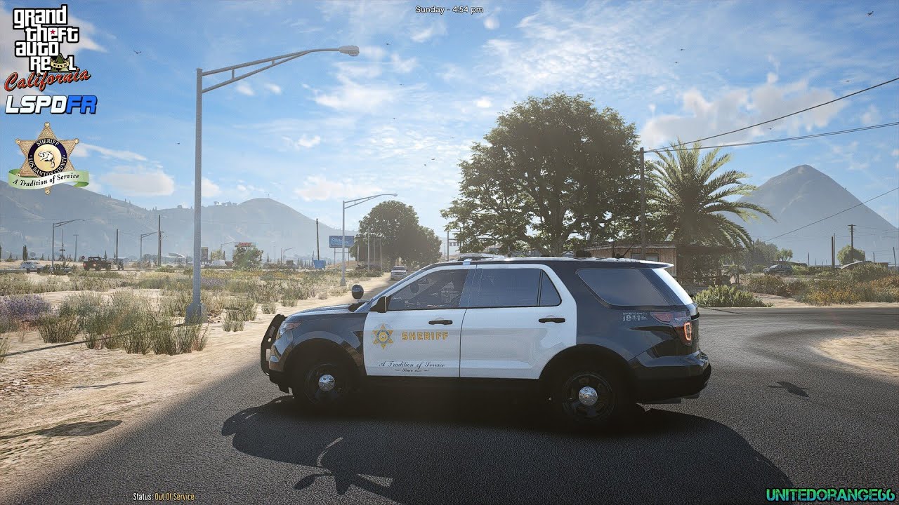 GTA V - LSPDFR 0.4.9🚔 - LA Revo - LASD - Sheriff Patrol - 2013 FPIU - Brandishing a Firearm - 4K