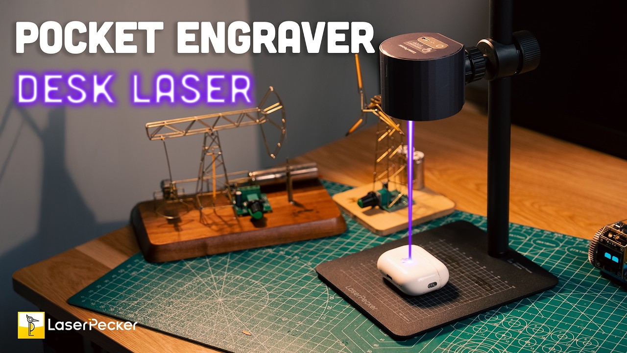 [Satisfying] What Can This Tiny Laser Engraver Do?