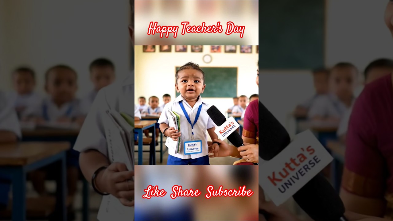 #babytalk 👶👶 happy Teacher's day | 4 days baby speaking viral #ai #babyai