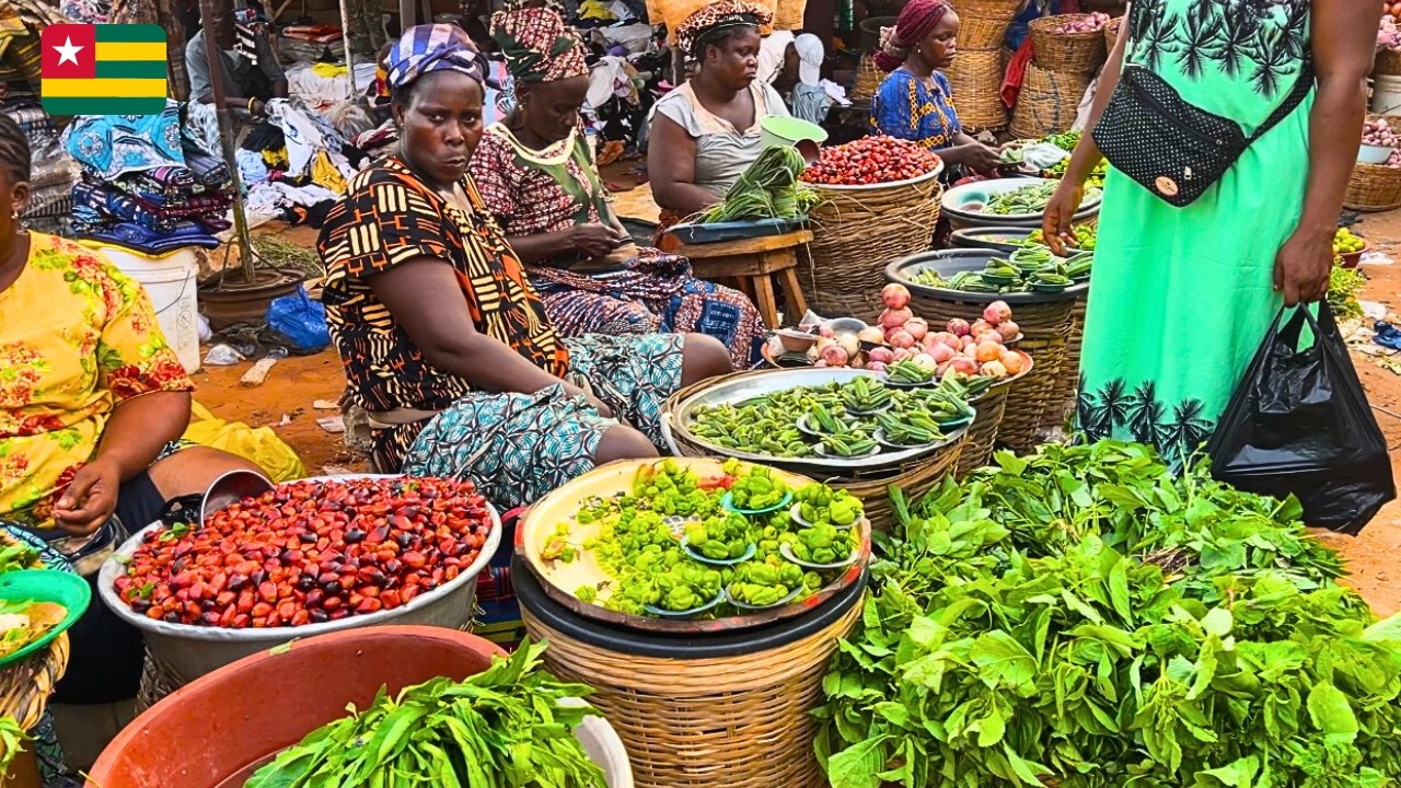 Крупнейший рынок Того в Ломе, Того 🇹🇬 Западная Африка