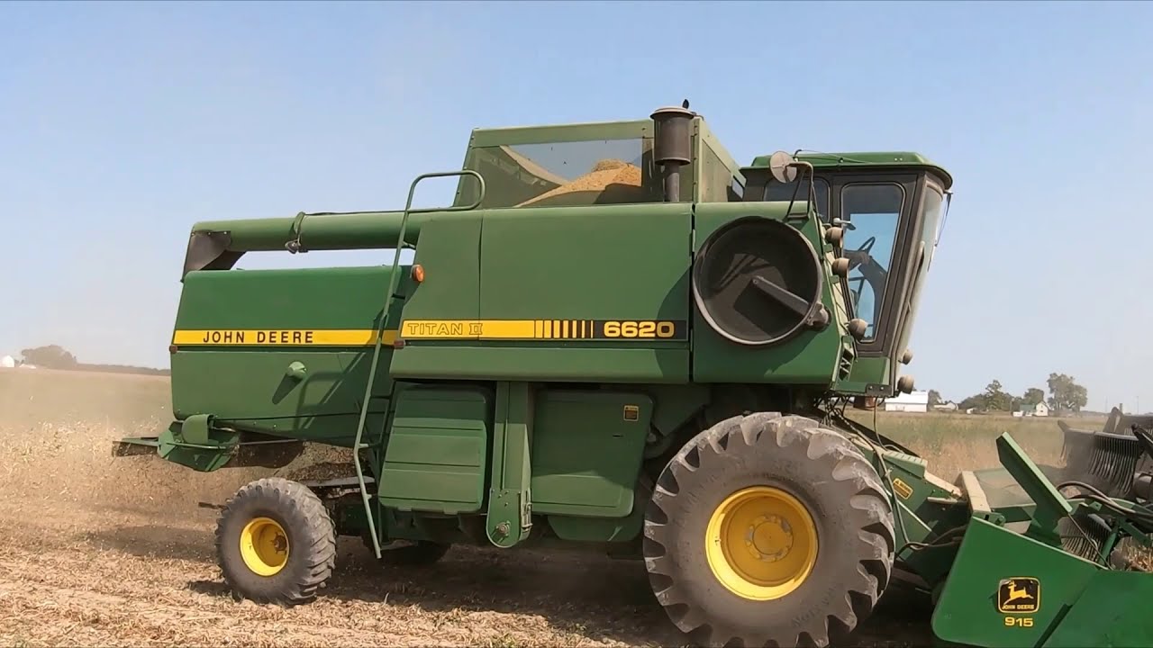 Harvest 2020 - Old Green - 12 John Deere Farmers & Their Combines - 4400 - 6600 - 6620 - 7700 - 7720