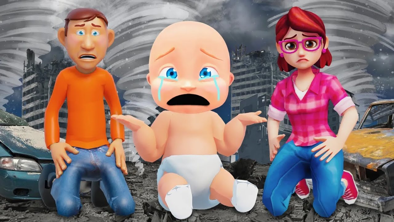 Baby And Family STUCK In TORNADO CITY...