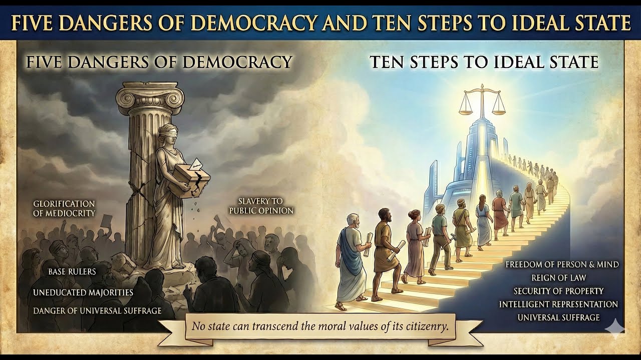 Five Dangers of Democracy and Ten Steps To Ideal State
