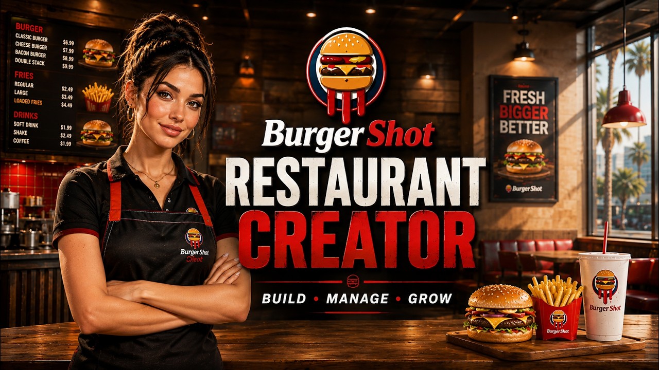 The MOST ADVANCED FiveM Business & Job Creator & Restaurant  | No Code, In-Game Editor [QB/ESX/QBox]