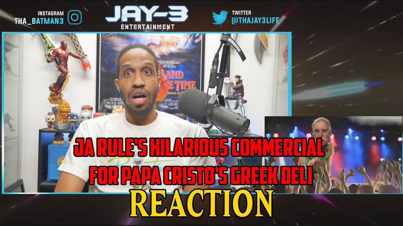 Ja Rule's Hilarious Commercial for Papa Cristo's Greek Deli...Reaction