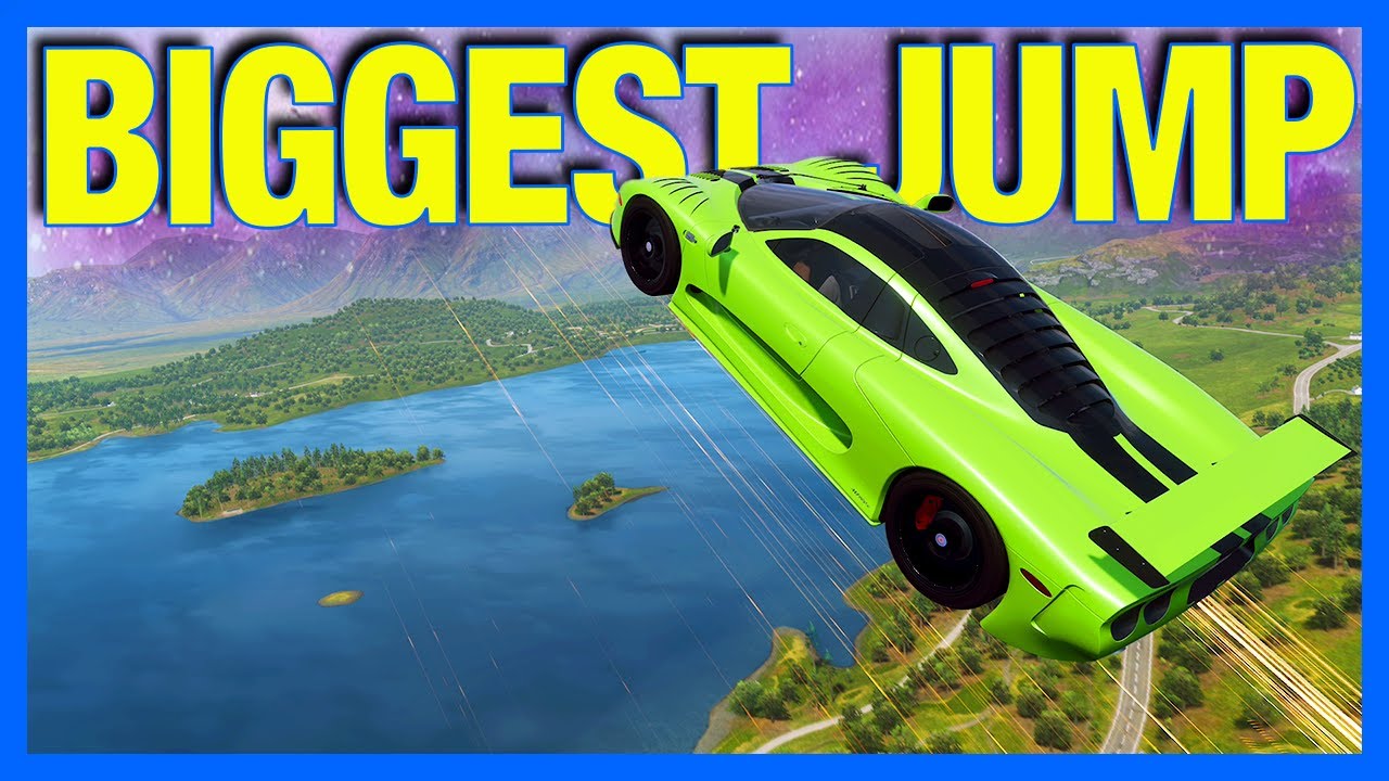Forza Horizon 4: САМЫЙ БОЛЬШОЙ прыжок!! (FH4 Jump The Lake Challenge)