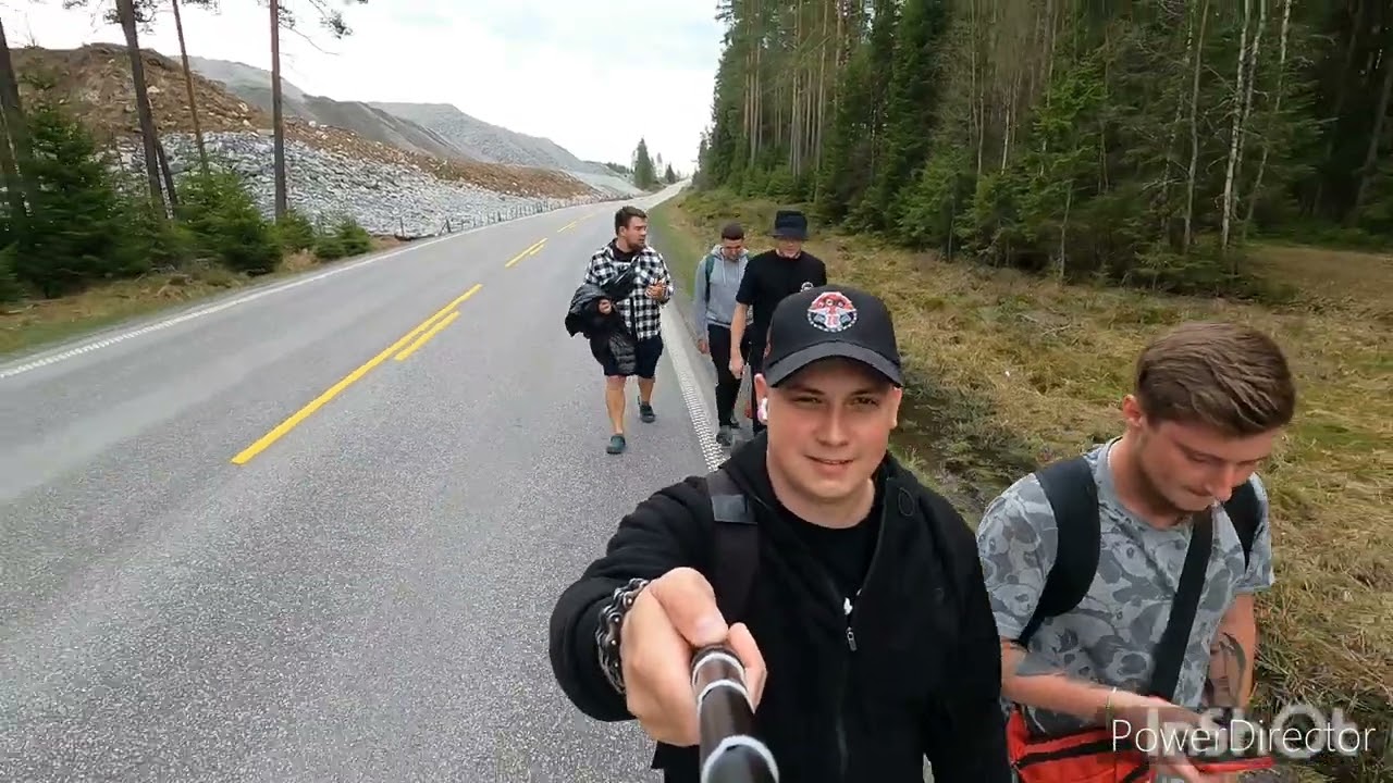 Поход на озеро в Hurdal Norway