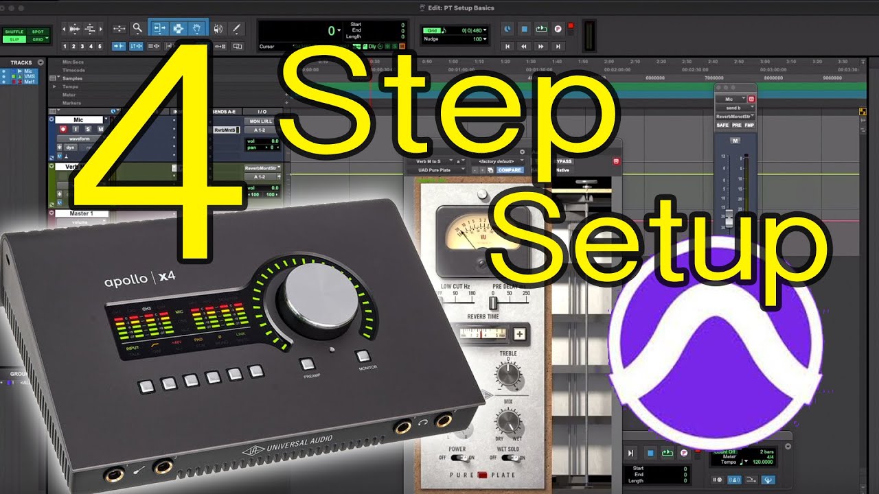 4-шаговая настройка Apollo Pro Tools для начинающих и продолжающих (для Twin, x4, x6, x8 и x8p)