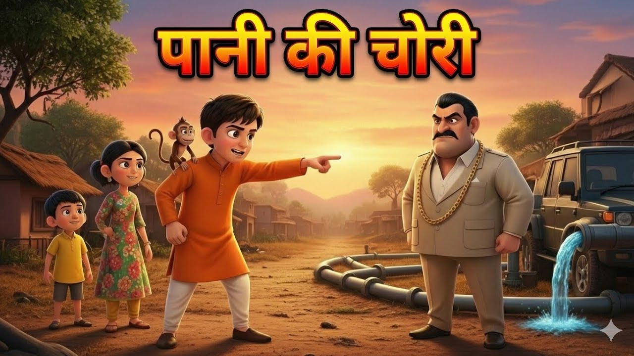 पानी की चोरी - वीर ने पकड़ा पानी का चोर! 😱 | Toon Pind (3D Animation)#doraemon #3danimation