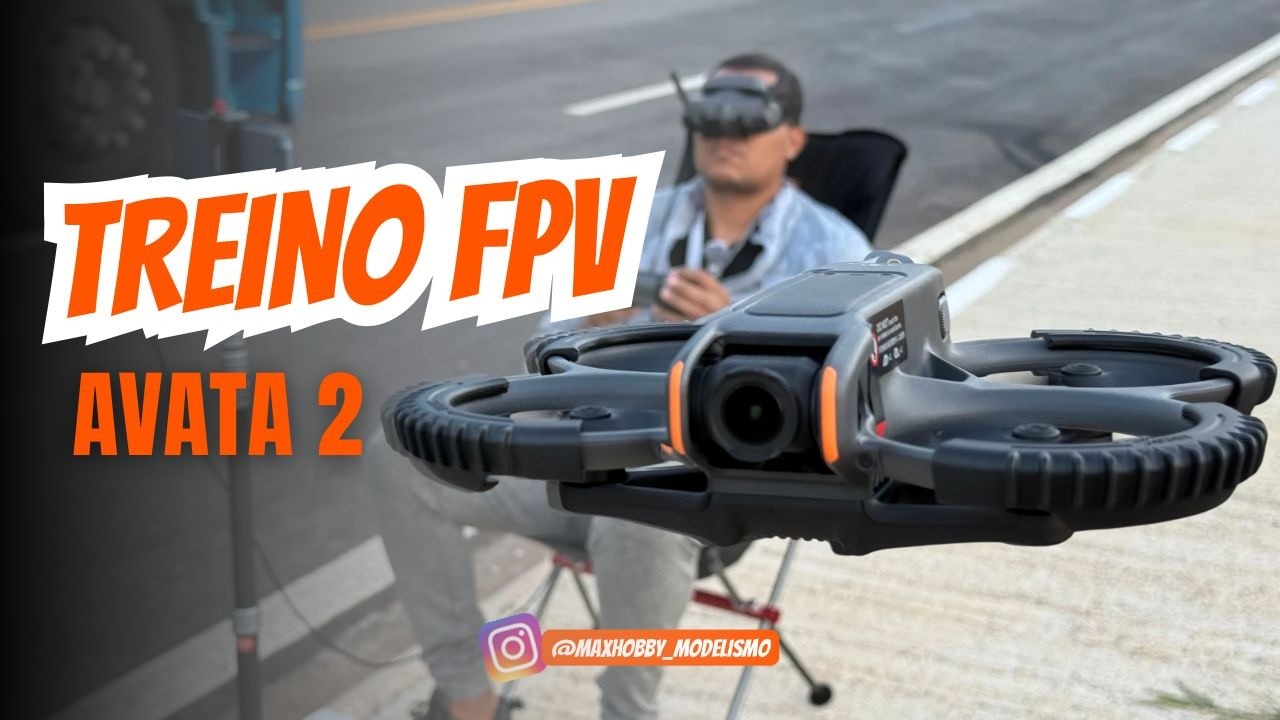 Tentei Mais Uma Vez! Treinando FPV com o Avata 2 (Devagar, Mas Vai!)