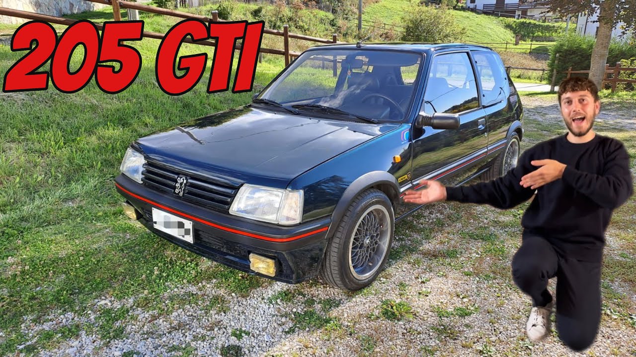 PEUGEOT 205 GTI UNA BARA SU RUOTE