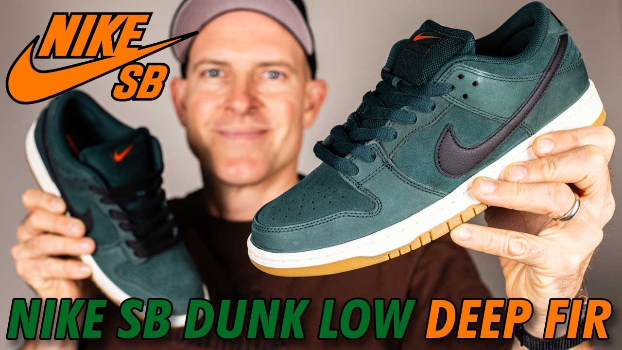 Кроссовки Nike SB Orange Label Dunk Low Pro &laquo;Deep Fir Black&raquo; | Премиальная замша, эксклюзивно в м...