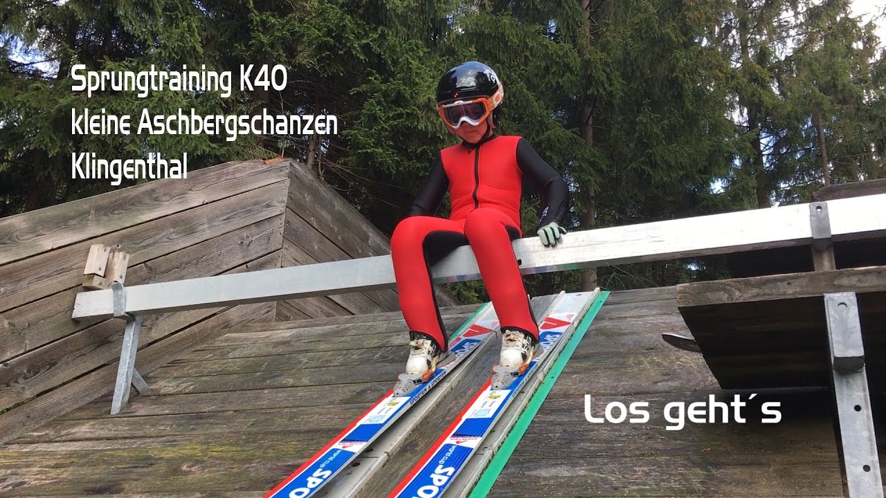 Sprungtraining mit Luca an den kleinen Aschbergschanzen