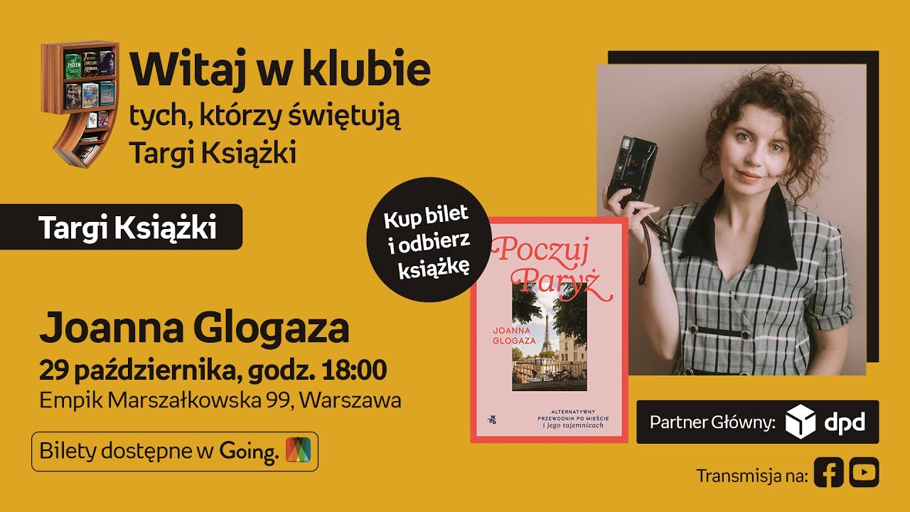 Joanna Glogaza na Targach Książki Empiku | książka &bdquo;Poczuj Paryż&rdquo;