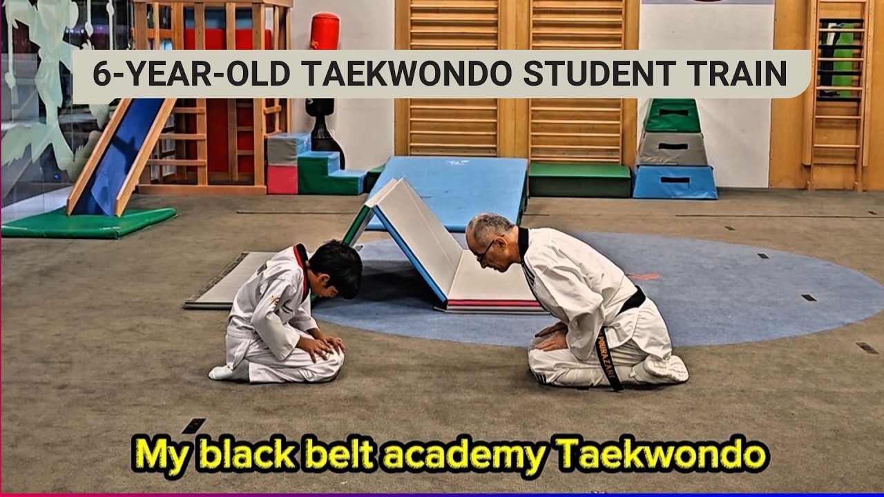 6-Year-Old Taekwondo Student Trains with Grand Master 🥋 Amazing Hand Techniques & Powerful Kicks!