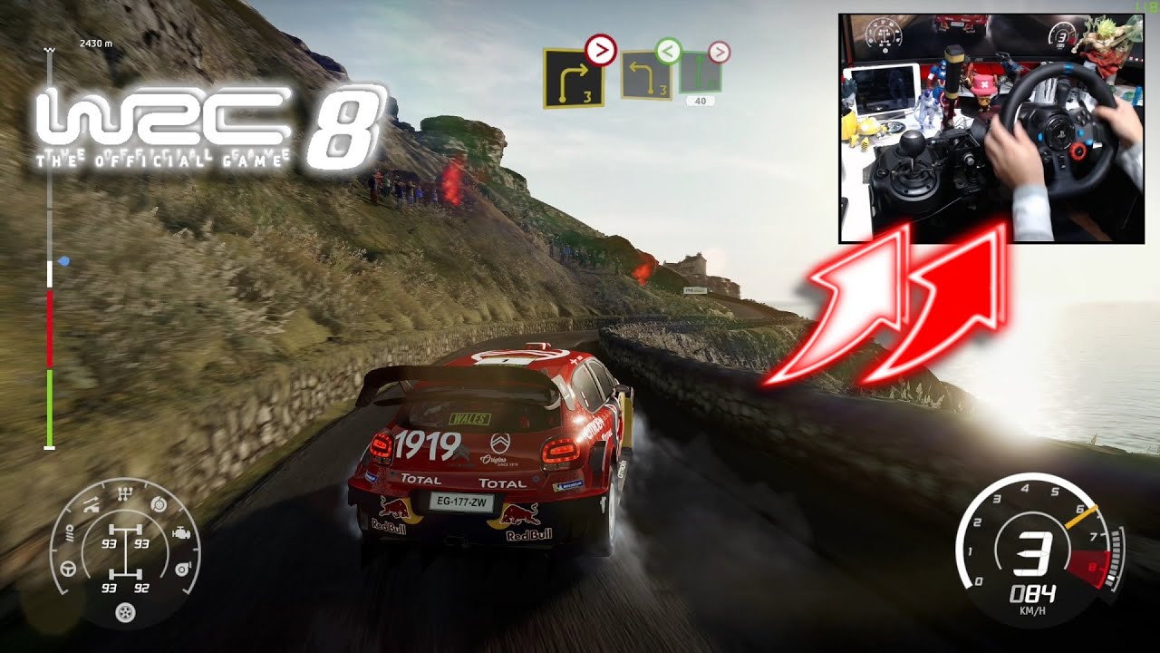 WRC 8 Citroën C3 WRC Wales Rally GB / Logitech G29