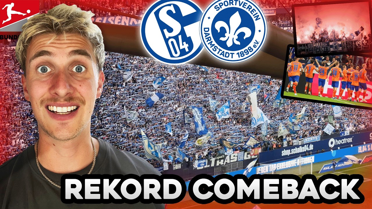 REKORD COMEBACK von 3:0 zu 3:5🤯💥 SCHALKE 04 - DARMSTADT 98 🚀 BESTE HEIMSTIMMUNG IN DE?
