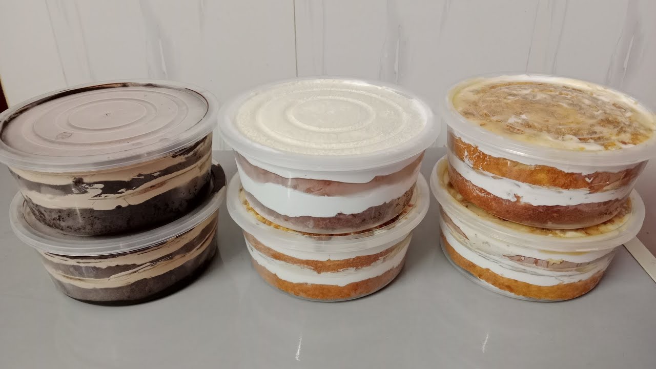 Tub cake making tutorial at home. 