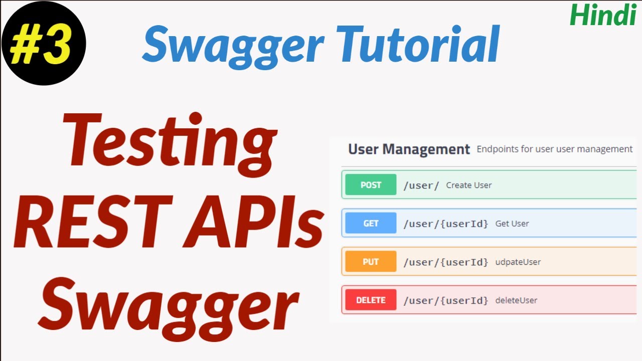 Swagger Tutorial in Hindi |  Swagger for beginners hindi | Rest API Testing using swagger |  - #3
