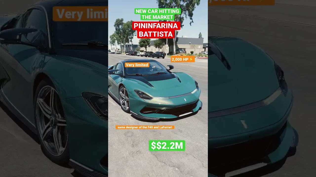 FASTER THAN A BUGATTI? PININFARINA BATTISTA IS 2,000 HP😱
