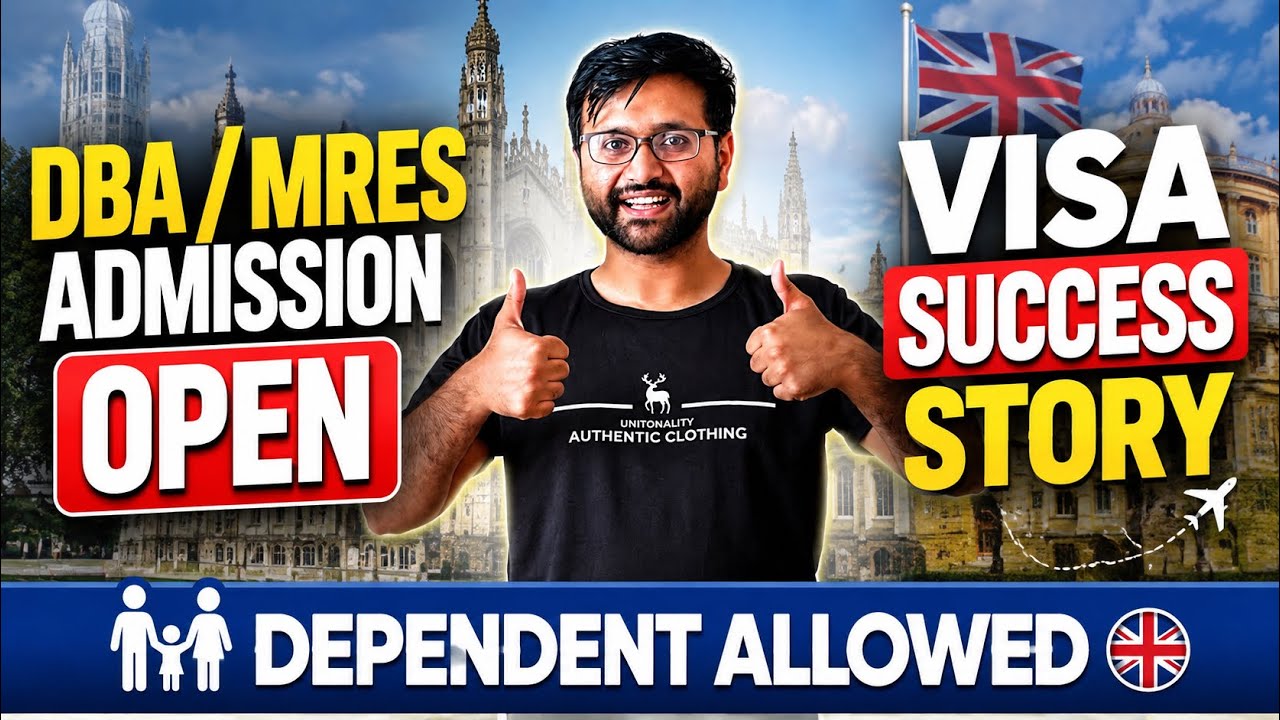 Good News✅ | DBA/MRes admissions open for January 2027 intake | Dependents allowed in UK