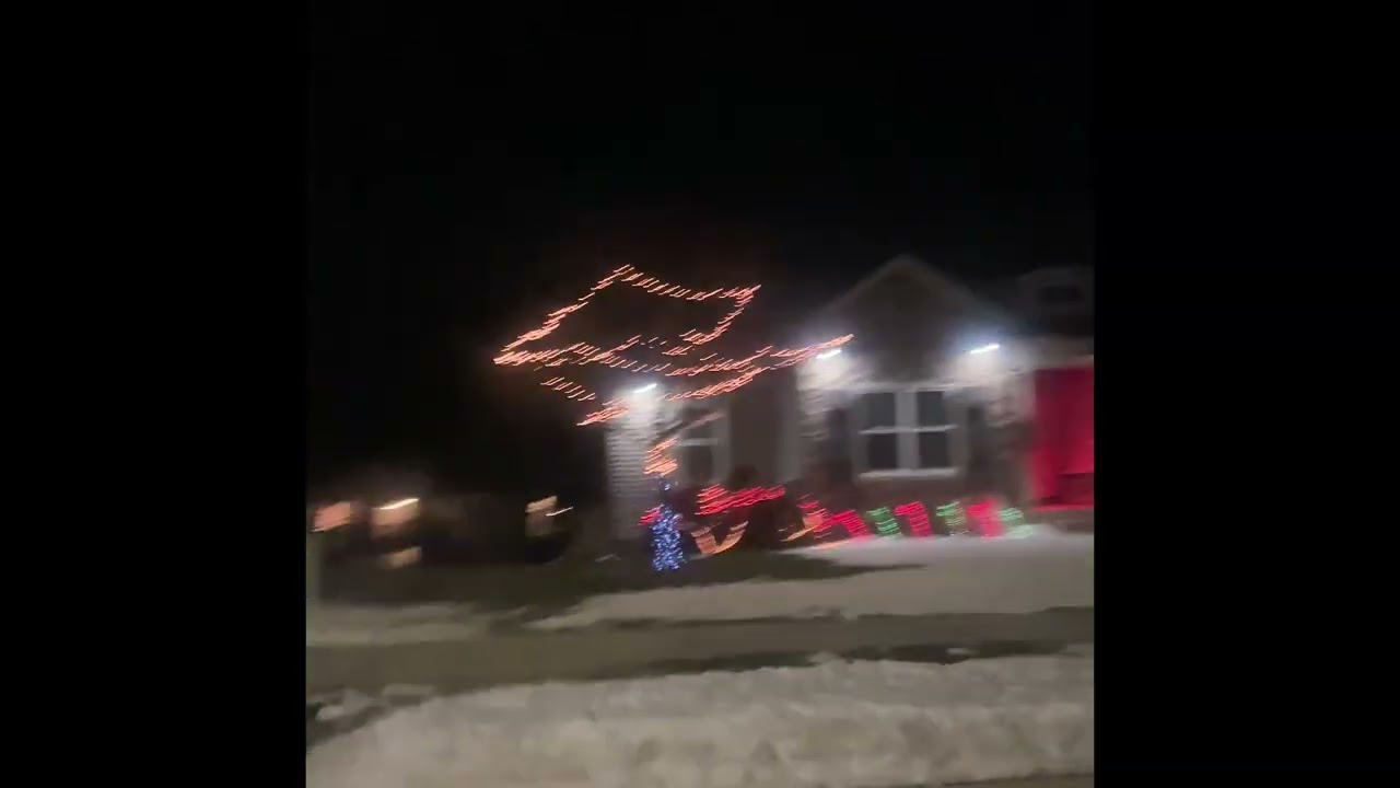 Christmas decorations in the streets.