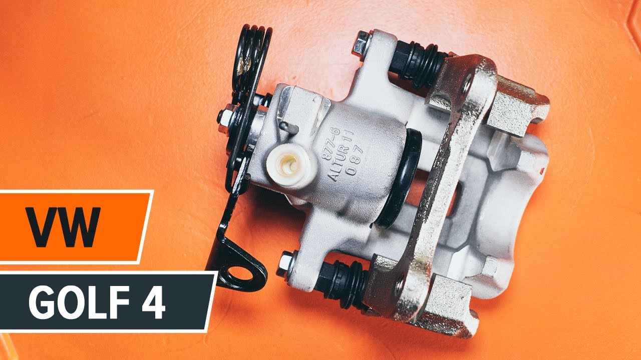 Jak vyměnit zadní brzdový třmen na VW GOLF 4 [NÁVOD]