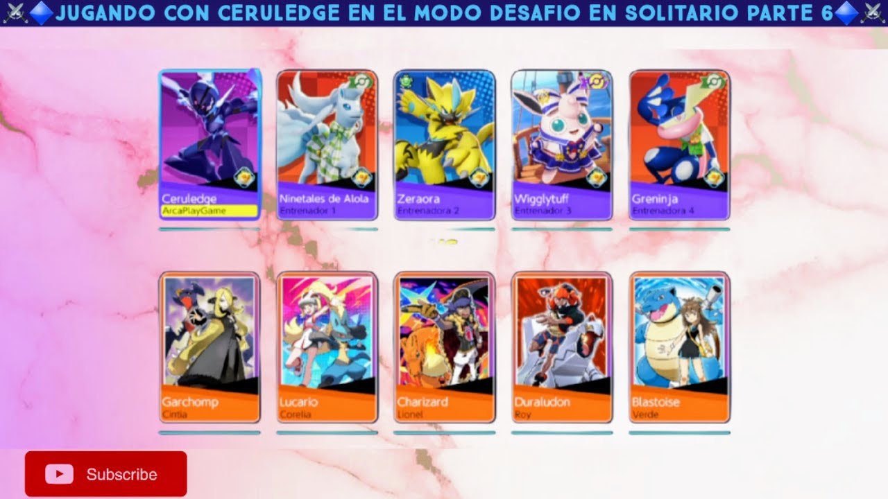 ⚔️🔷️JUGANDO CON CERULEDGE EN EL MODO DESAFIO EN SOLITARIO PARTE 6🔷️⚔️ | #pokemonunite #viralvideo
