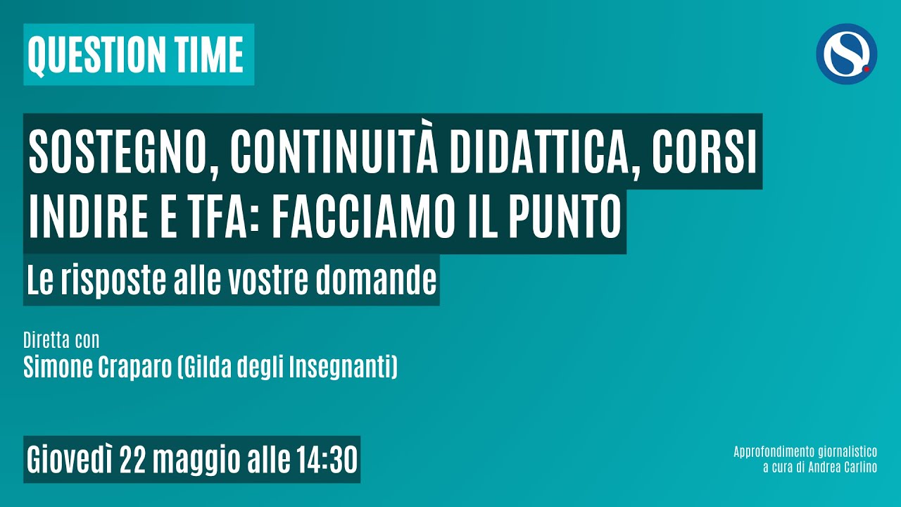 Corsi INDIRE, continuità didattica e TFA Sostegno: facciamo il punto