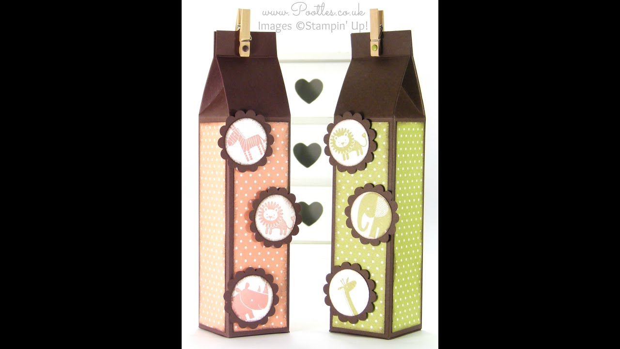 Stampin' Up! Tall Slim Baby Box Tutorial