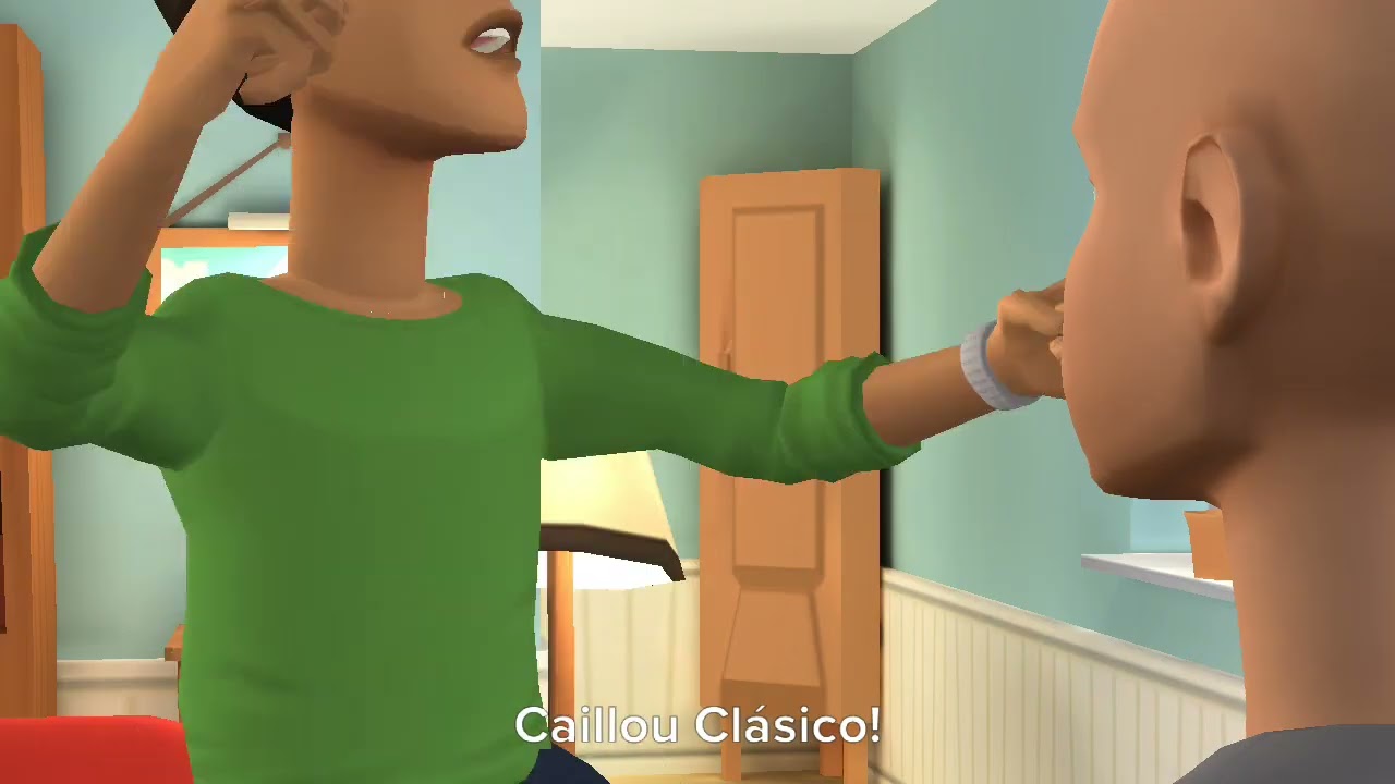Caillou Clásico se tira pedos en la escuela/Castigado