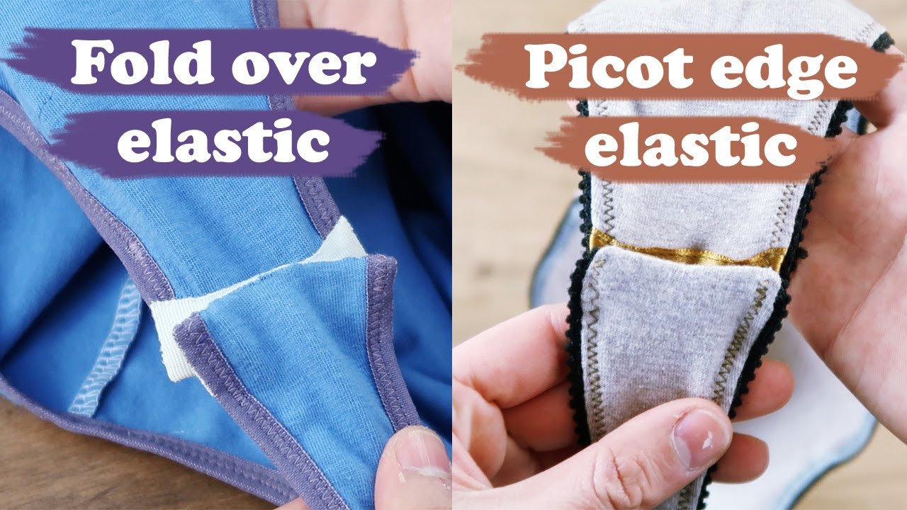 2 methods to sew your bodysuit edges: fold over elastic and picot edge elastic